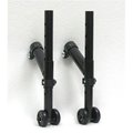 New Solutions New Solutions AT402 2.75 x 5 x 10 in. Universal Rear Anti-Tipper Clamp On Roller Type for Wheelchair; Set of 2 AT402